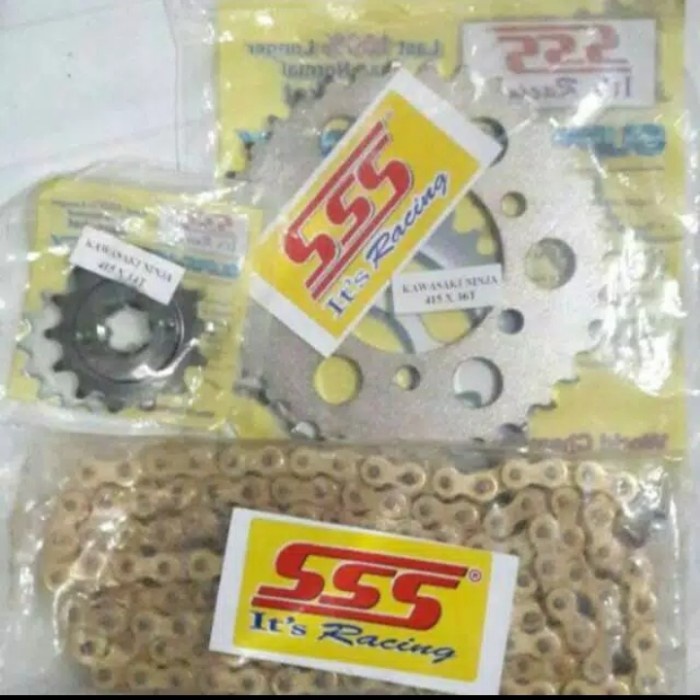 ✨Ori Gir Set Gear Set Sss 415 Tipis Jupiter Z New Vega Zr Rantai Gold Sss Berkualitas