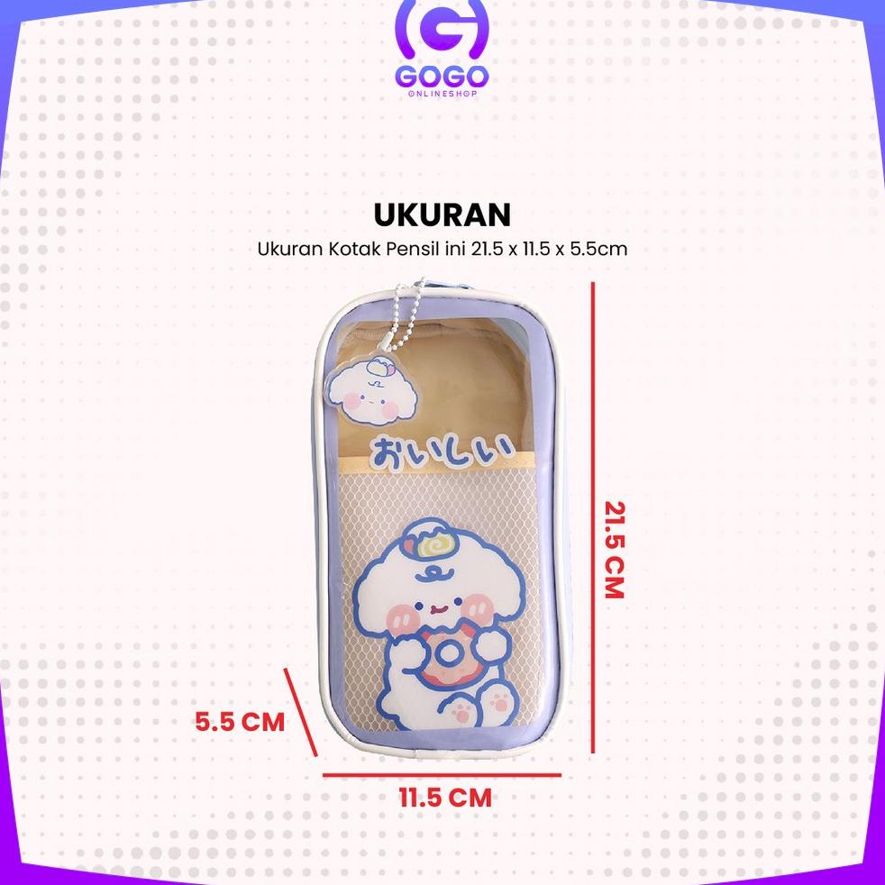 

SALE GOGO-A61 Tempat Pensil Anak Transparan Motif Kartun Pencil Case Multifungsi Ala Korea Pouch Serbaguna / Tempat Alat Tulis Tempat Pulpen Perlengkapan Sekolah ORIGINAL