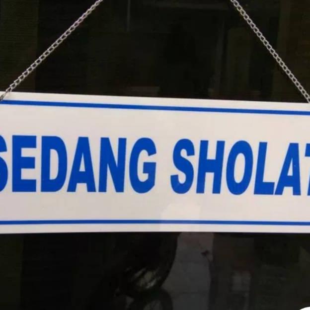 

SALE Acrylic BUKA/SEDANG SHOLAT YKS738