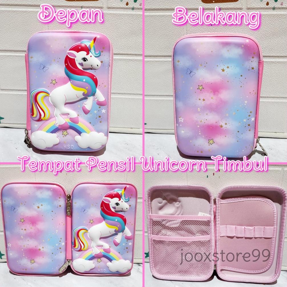 

PROMO SPECIAL Tempat Pensil Anak Karakter Unicorn Spiderman Astronot Kotak Pensil Lucu Hardcase 3D Timbul SALE
