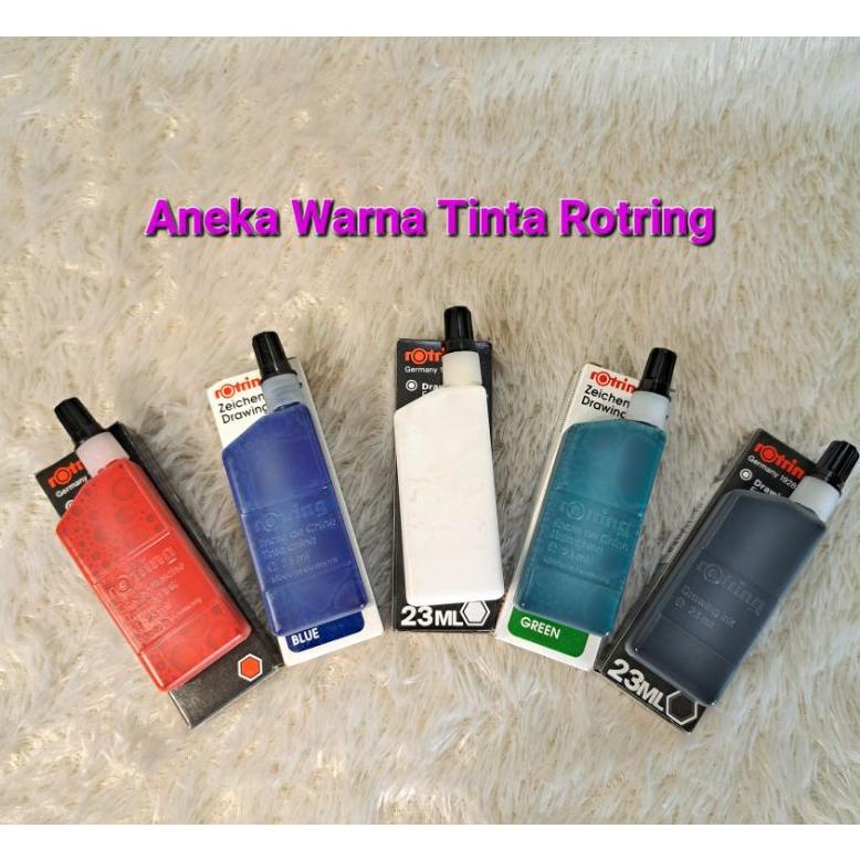

PROMO SPECIAL Tinta Rafido Rotring/Tinta Rotring Htm/Putih/Biru/Merah/Hijau 23ml TERMURAH