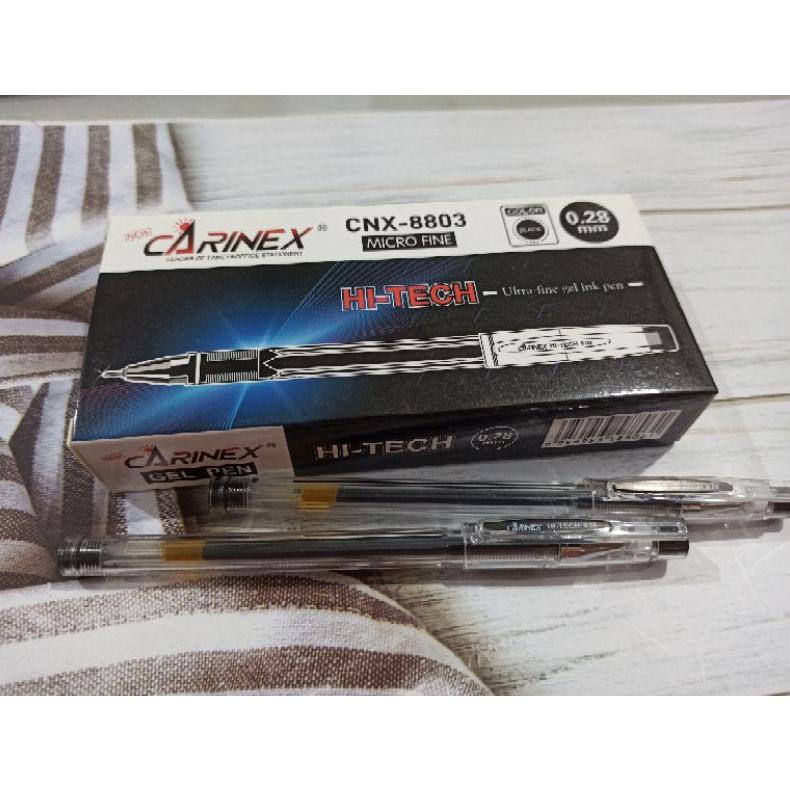 

TERMURAH (12pc) Hi-tech Gel pen 0,28 Carinex CNX-8803/ Microfine ORIGINAL PROMO