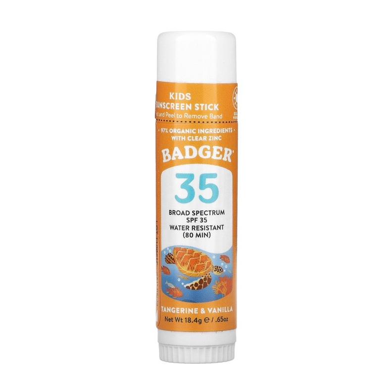 BADGER COMPANY KIDS SUNSCREEN STICK SPF 35 TANGERINE & VANILLA 18,4 G
