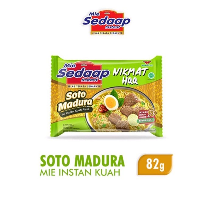 

SEDAAP MIE SOTO MADURA 83GR /PCS