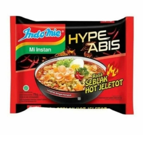 

INDOMIE SEBLAK HOT JELETOT 75GR /PCS