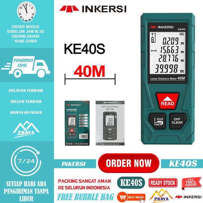 100m laser distance meter / meteran laser PRAYATECH 100 meter digital