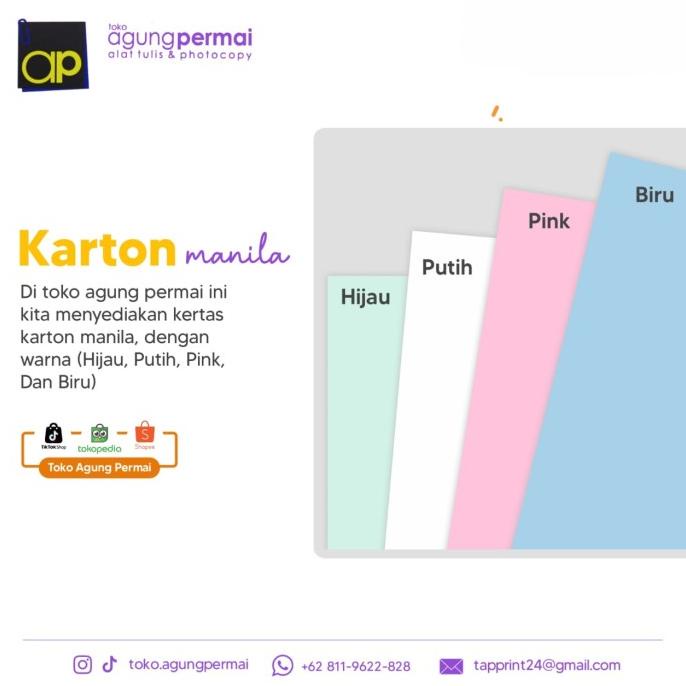 Kertas Karton Manila 210 Gsm Ukuran Besar Kode 361