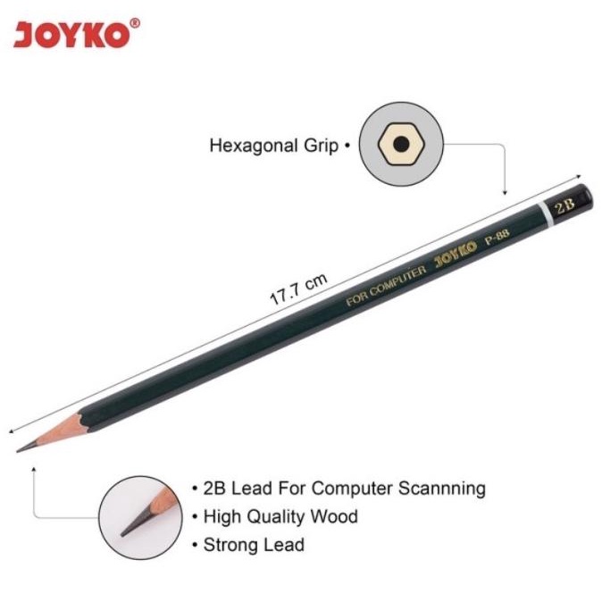 

Pencil Joyko P-88 2B / 1 Pcs Kode 1275