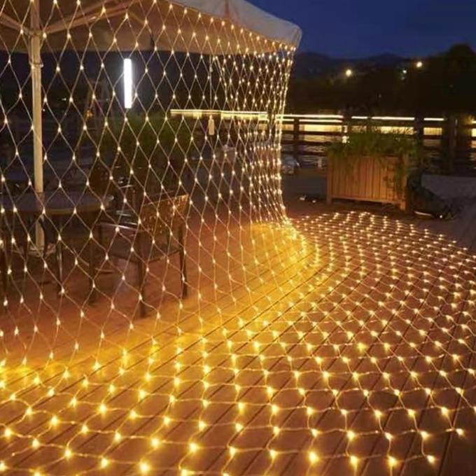 Lampu Hias Jaring Net 3x2 Meter Dekorasi Taman Lampu Natal Jala Jaring