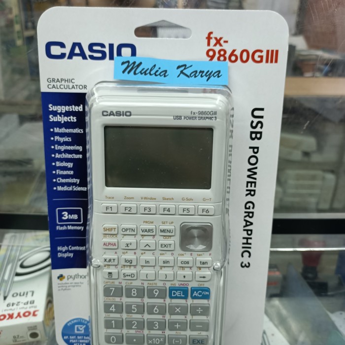 

✨Sale Casio Fx 9860 Giii Sd Kalkulator Grafik Graphic Terbatas