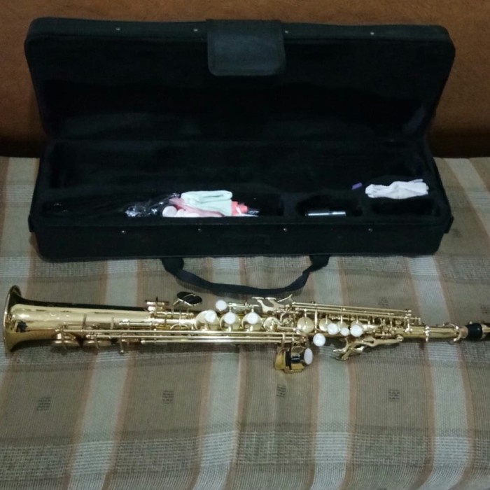 

✨Sale [Best Price] Saxophone Sopran Straight Peganini Gold Series Original Bisa Gojek