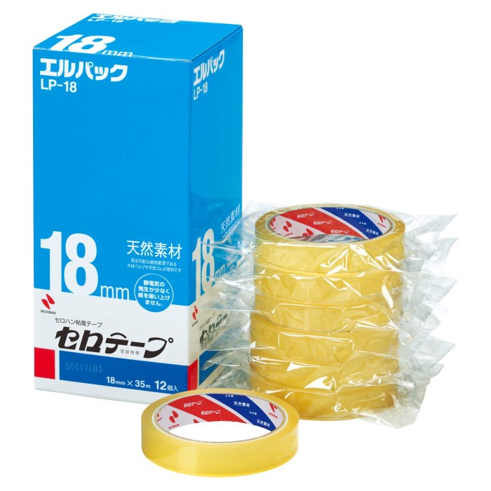 

✨Sale Nichiban L​P​-​1​8 Cellotape Omaki El-Pack 18Mm X 35M - 12 Rolls Limited