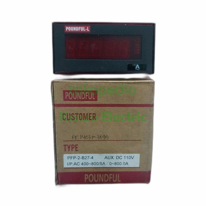 ✨Original Digital Panel Meter Pfp-2-B27-4 0-800.0A Poundful Bisa Sameday