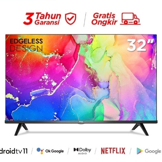 ✨Ori Tcl Smart Android Tv 32 Inch  Braket Terbatas