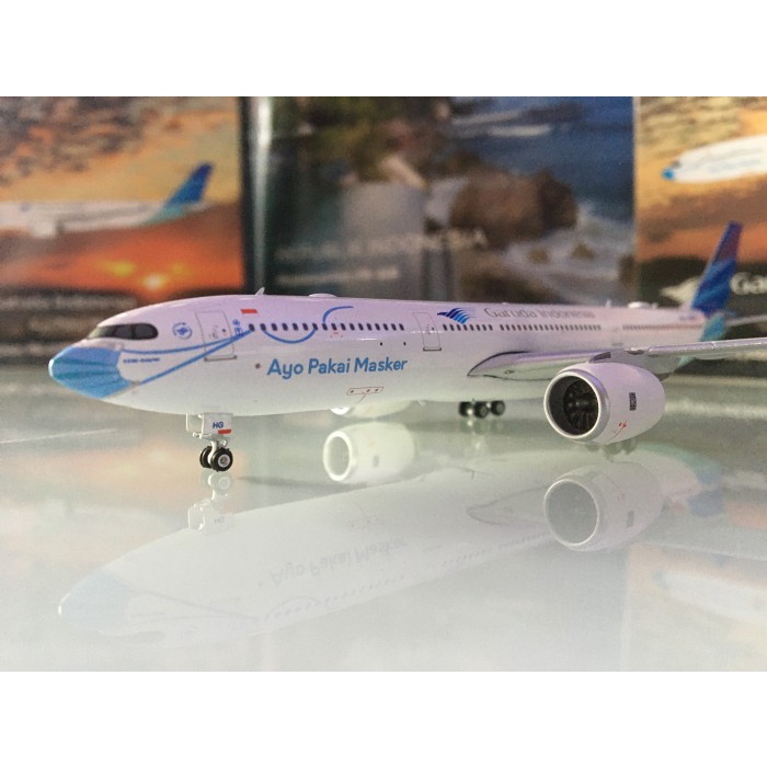 ✨New Diecast Garuda Indonesia Pk-Ghg Ayo Pakai Masker Phoenix 1/400 1:400 Berkualitas