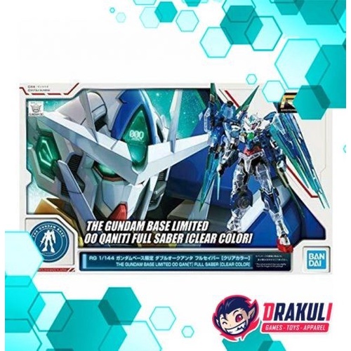 ✨New Bandai Rg The Gundam Base Limited Oo Qan[T] Full Saber [Clear Color] Bisa Gojek