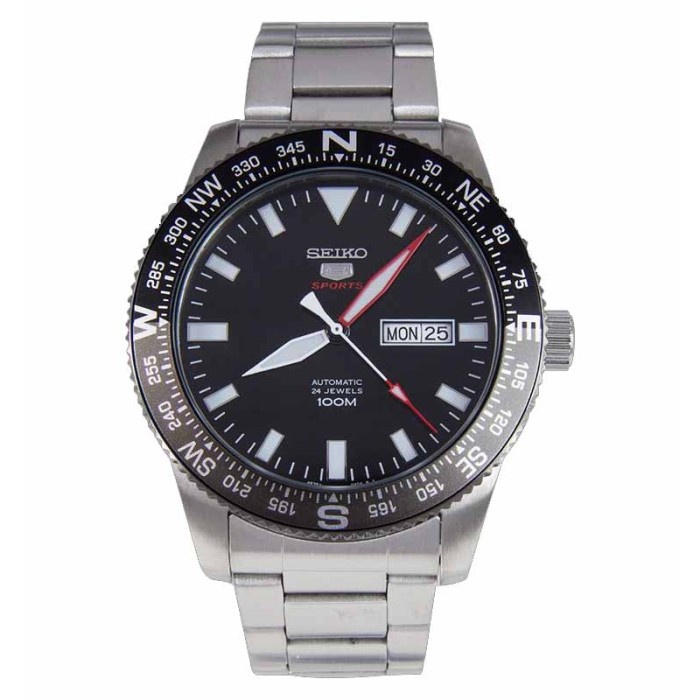 ✅Termurah Seiko 5 Srp669K1 Sports Automatic Silver Black Bisa Gojek