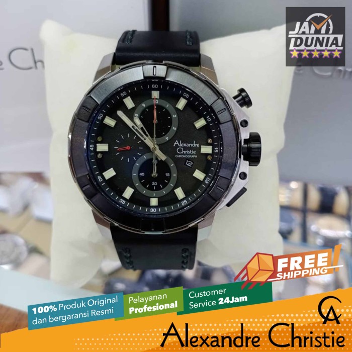 ✅Ready Jam Tangan Alexandre Christie Pria Original 6580 M6 Ac6580M6 Ng Limited