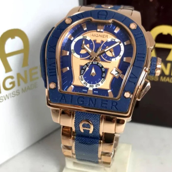 ✅Ori Jam Tangan Pria Aigner Chrono On Terbaru