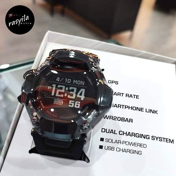 ✅Original Casio G-Shock Gshock Smart Watch Gbd H2000 / Gbdh2000 - 1Bdr Black Terbaru