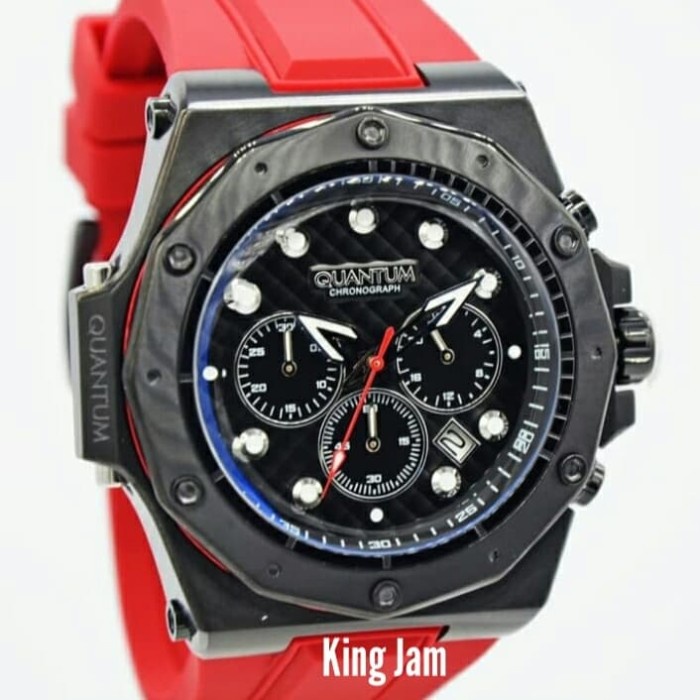 ✅Ori Jam Tangan Pria Quantum Hng704.658 Original Red Black Garansi Resmi Limited