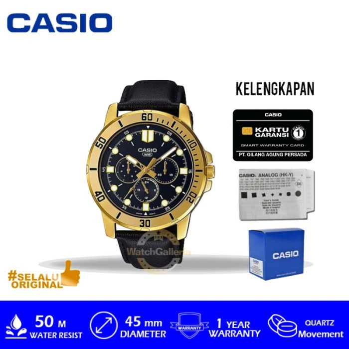✅Ori Casio General Mtp-Vd300Gl-1E/Mtp-Vd300Gl-1E/Mtp-Vd300Gl Original Murah Limited