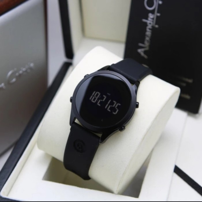 ✅New Ori Alexandre Christie Ac 9363 Full Black Ac9363 Wanita OriginalRubber Terbatas