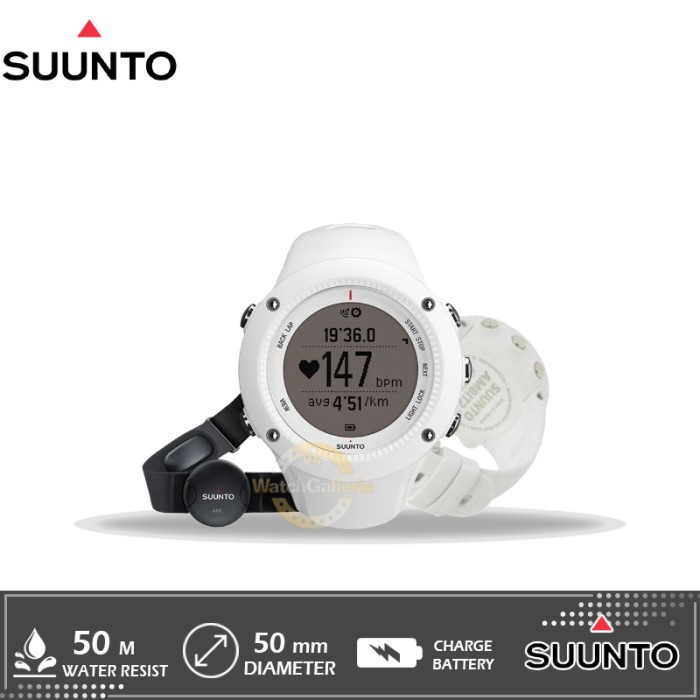 ✅New Jam Tangan Suunto Ambit2 R White Hr Original Murah Diskon