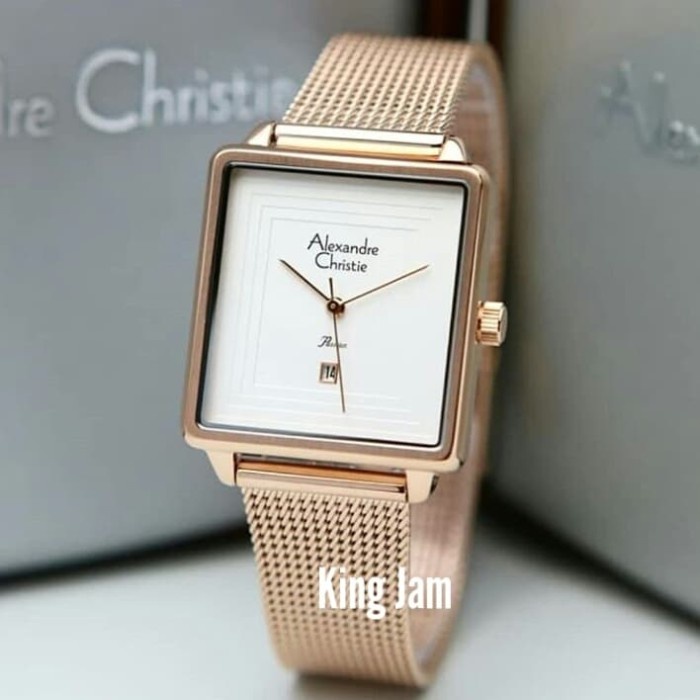 ✅New Jam Tangan Wanita Alexandre Christie Ac 2851 Original Rosegold Diskon