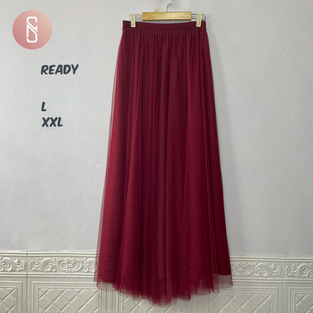 [NEW COLLECTIONS] BEST SELLER Rok Tutu Emely Jumbo Tulle Big Size L XXL Bahan Syakilla Dress