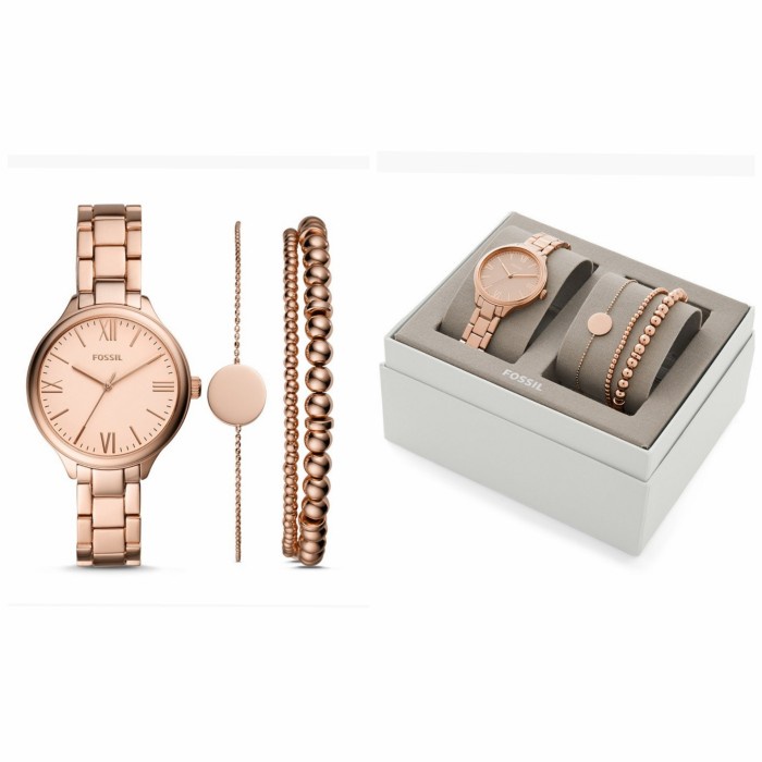 ✅Baru Jam Tangan Wanita Branded Ori Fosil Bq3543Set Terbatas