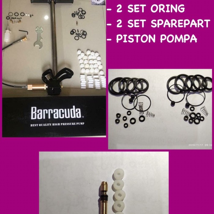 Fines Pompa Pcp Murah Barracuda Original 4500 Psi Kaki Lopat Filter Besar