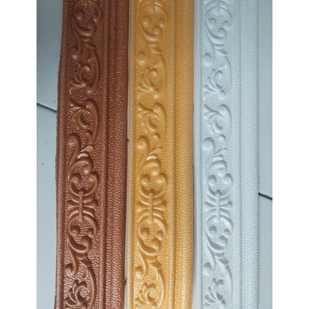 WALLPAPER FOAM LIST DINDING WALLBORDER FOAM 3D STIKER UK 114CMX8CM 5MM