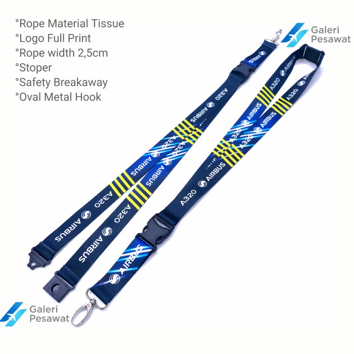 

Promo Lanyard / Gantungan Tali Id Airbus A320 Premium