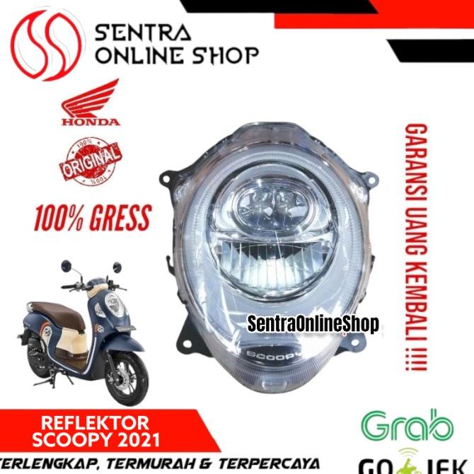 Reflektor Lampu Depan Scoopy Injeksi 2021 New Original