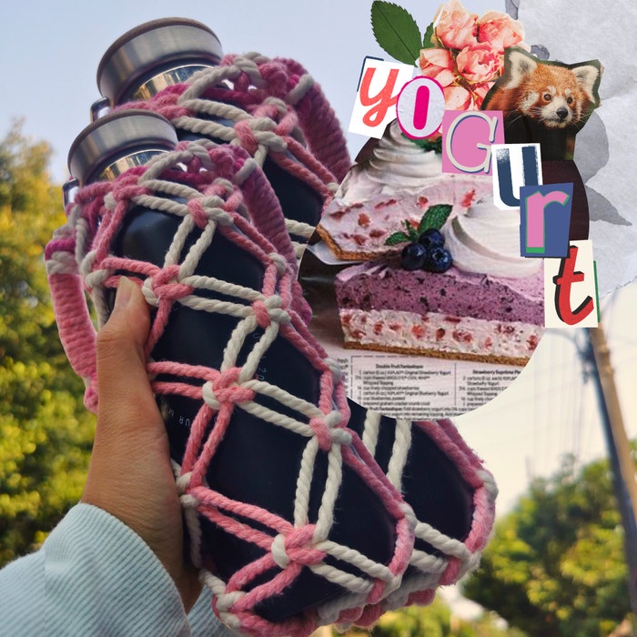 Promo Bottle Strap Macrame Tas Botol Macrame