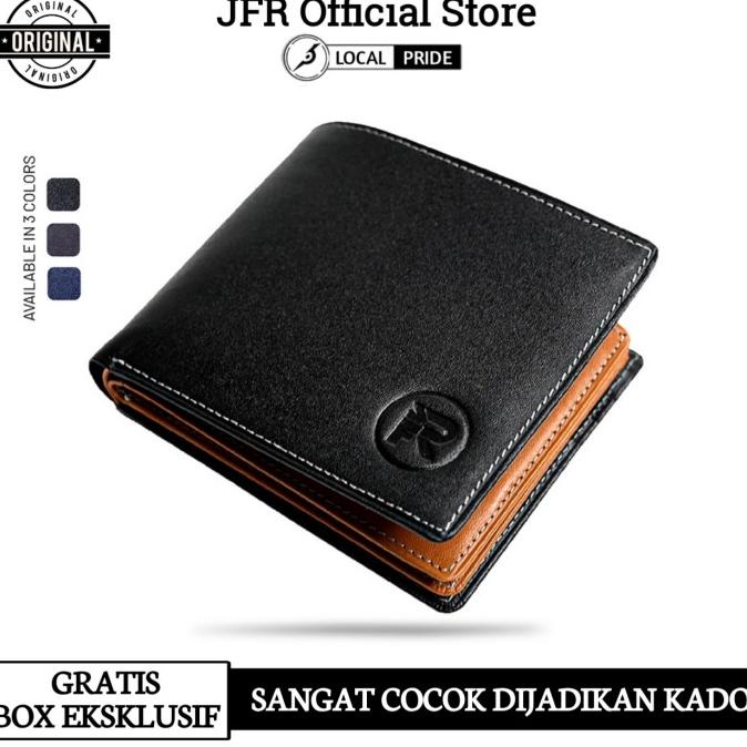 Dompet Kulit Pria JFR JS06 Dompet Pria Kulit Sapi Asli Dompet Pendek