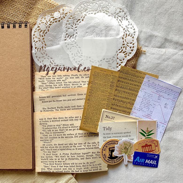 

Model baru - SCRAPBOOK ALBUM A5/ALBUM VINTAGE/ ALBUM FOTO AESTHETIC SCRAPBOOK KIT ,.