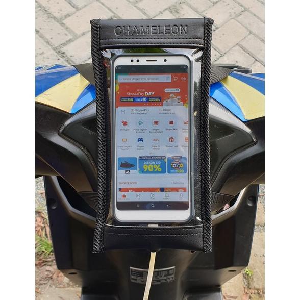Terbaru - holder hp motor WATERPROOF  Holder HP STANG Motor  tas Hp MOTOR  Phone Holder Hp Motor  HO
