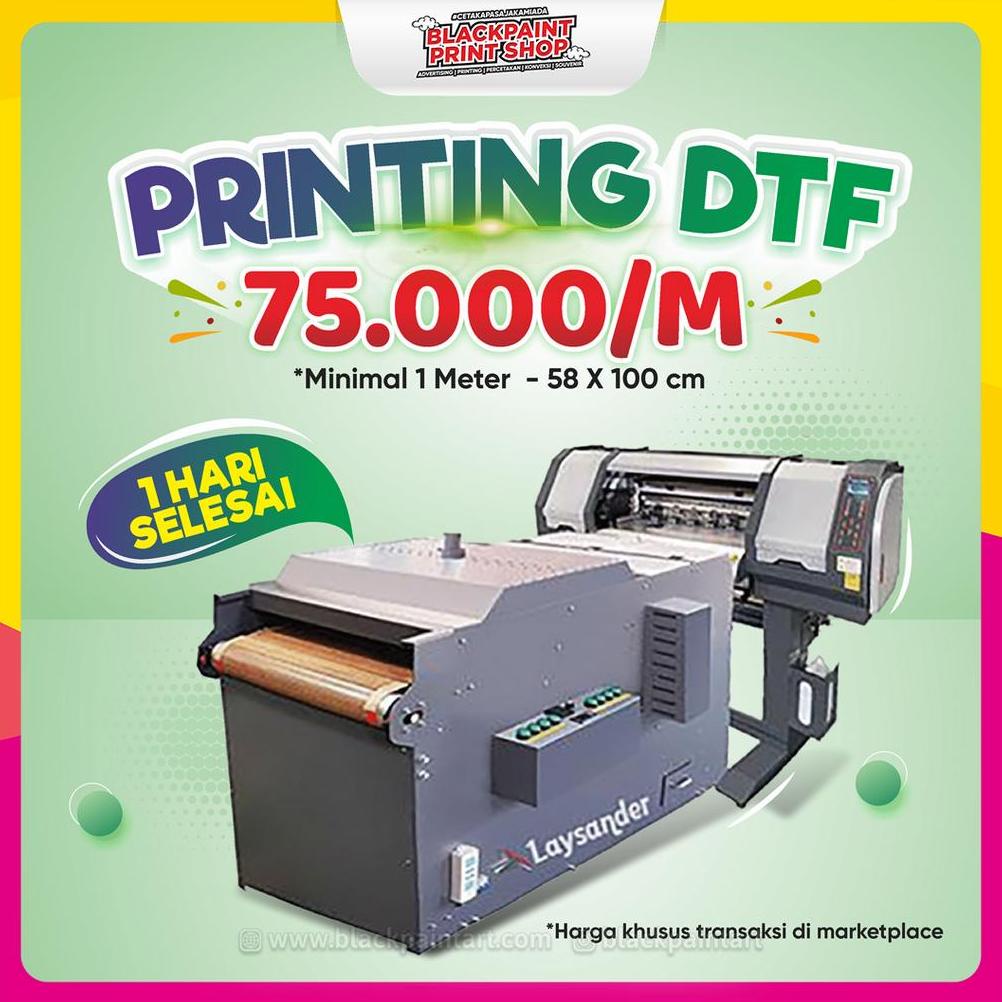 

Hot Sale - Cetak DTF / Sablon DTF / Print DTF ( Meteran ) / DTF Sablon Baju Ter ~