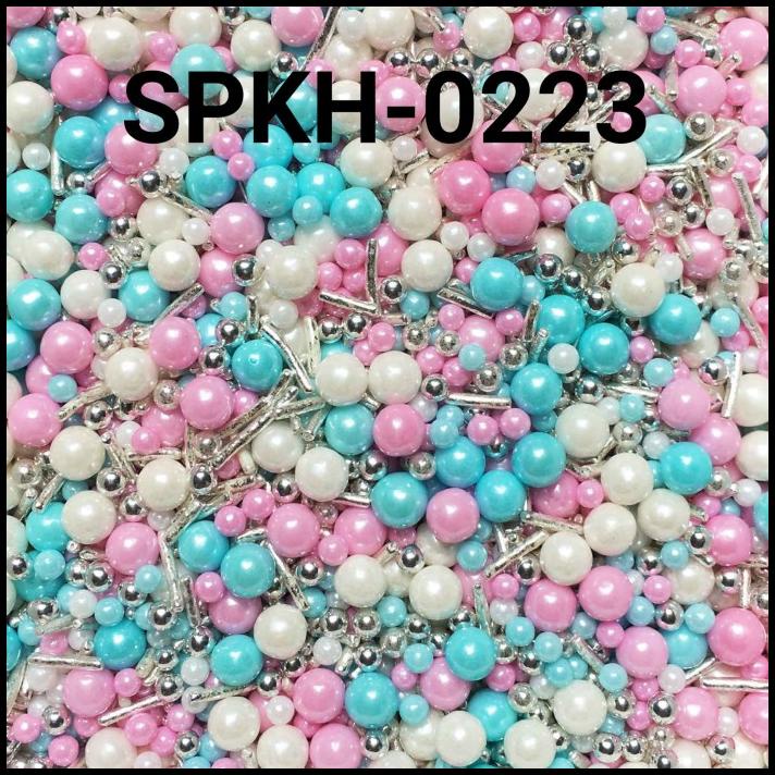 

GRATIS ONGKIR SPKH-0223 SPRINKLES SPRINKLE SPRINKEL 500GR MUTIARA MESES SILVER