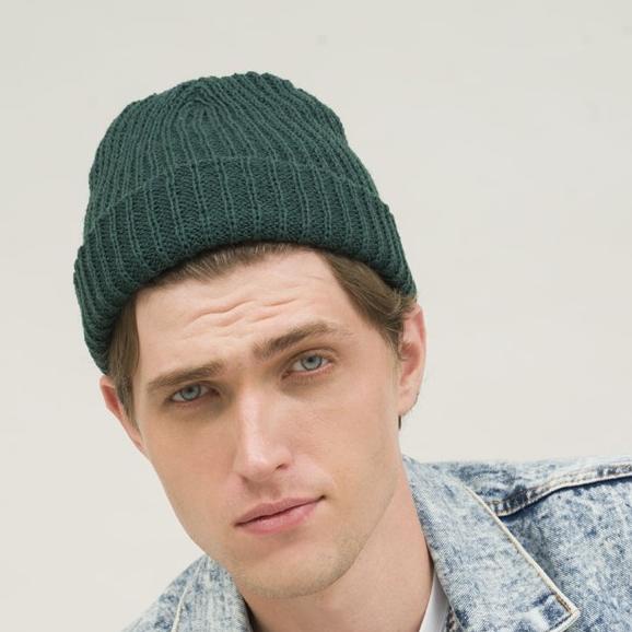 Topi Kupluk Rajut Beanie Hat Polos Topi Gunung Hijau