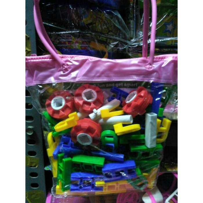 Mj889 Bv075 Jual Mainan Anak - Block Creative Lasy Isi 70 Pcs Ready Ready