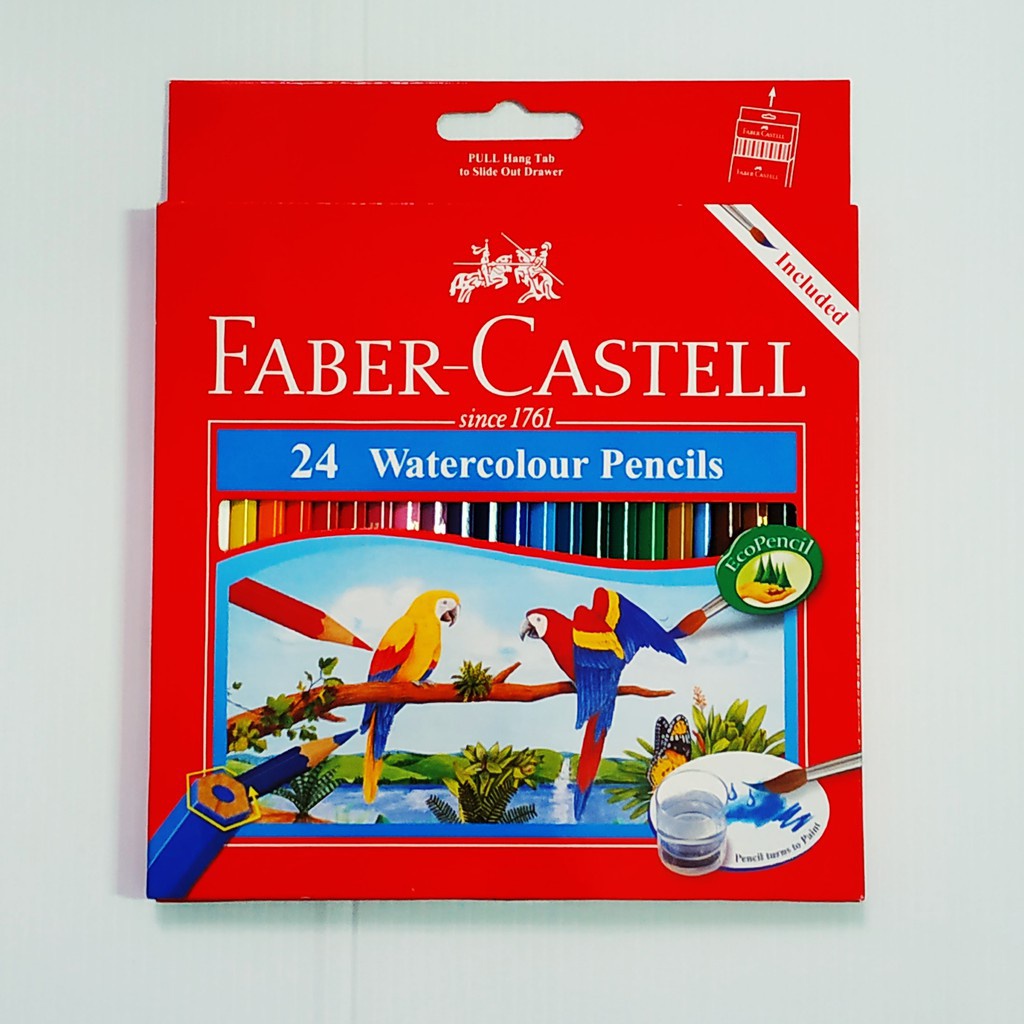 

PENSIL WARNA FABER CASTELL 114464-24L WATER COLOUR ISI 24 WARNA