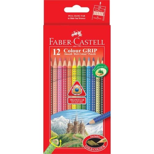 

PENSIL WARNA FABER CASTELL 116252 12L COLOR GRIP PENCIL