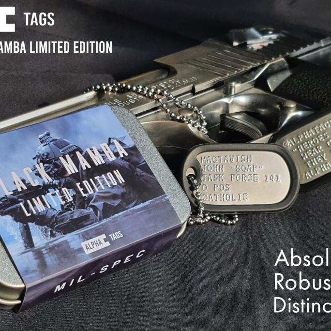 kalung dog tag militer identitas tentara US Made Custom Double tags