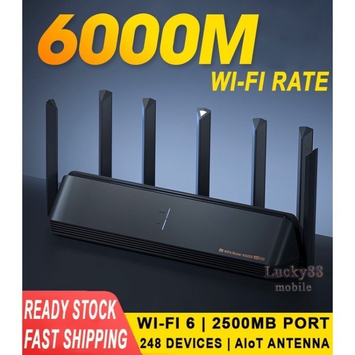 Xiaomi Router AX6000 WiFi 6 6000Mbps Wireless Wi-Fi Rate 4K QAM Giga