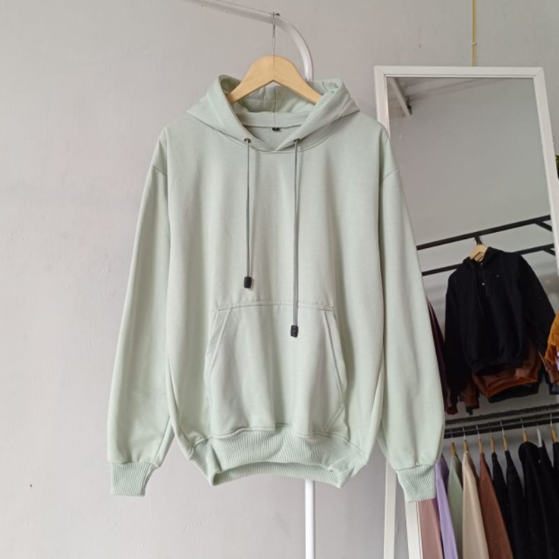 [EXCLUSIVE] BEST QUALITY Jaket Hoodie Premium Polos Pria Wanita Ukuran XL XXL Jacket Hodie Hitam