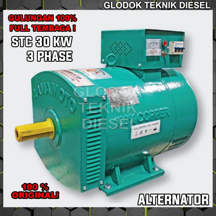[Baru] Dinamo Alternator Listrik Stc 30 St Kw Altenator Full Tembaga 3 Phase Terbatas