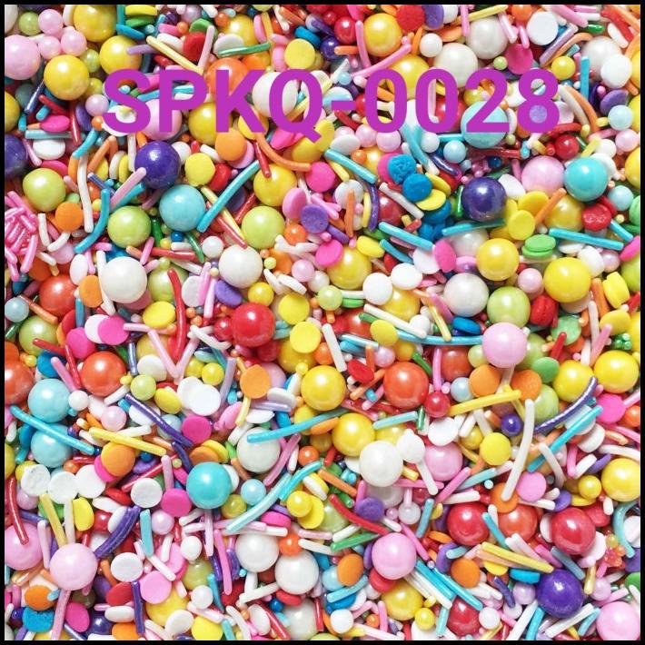 

HOT DEAL SPKQ-0028 SPRINKLES SPRINKLE SPRINKEL 250GR MIX WARNA RAINBOW !!!!!!!